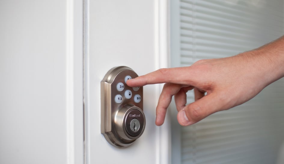 ADT smartlock on a Buffalo home